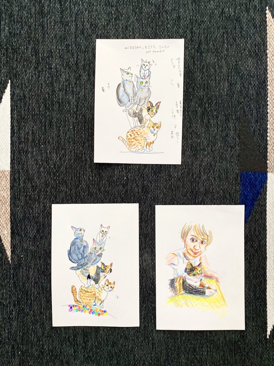 子供イラスト似顔絵、SNS用挿絵描きます ペンと色鉛筆や水彩で味のあるタッチでほのぼのイラスト イメージ9