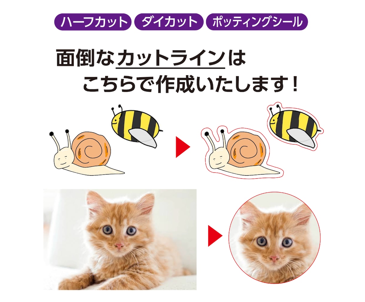 ステッカー作成します 型抜きステッカーやぷくぷくシールを低価格で作成できます！ イメージ6