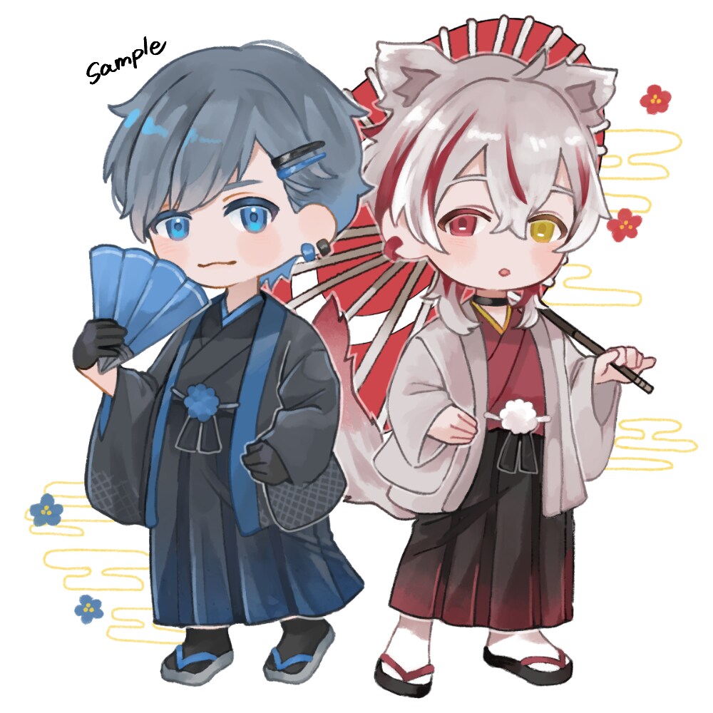 ふんわりかわいいミニキャライラスト描きます 商用利用料込みの料金です◎ポップ・水彩風が得意 イメージ3