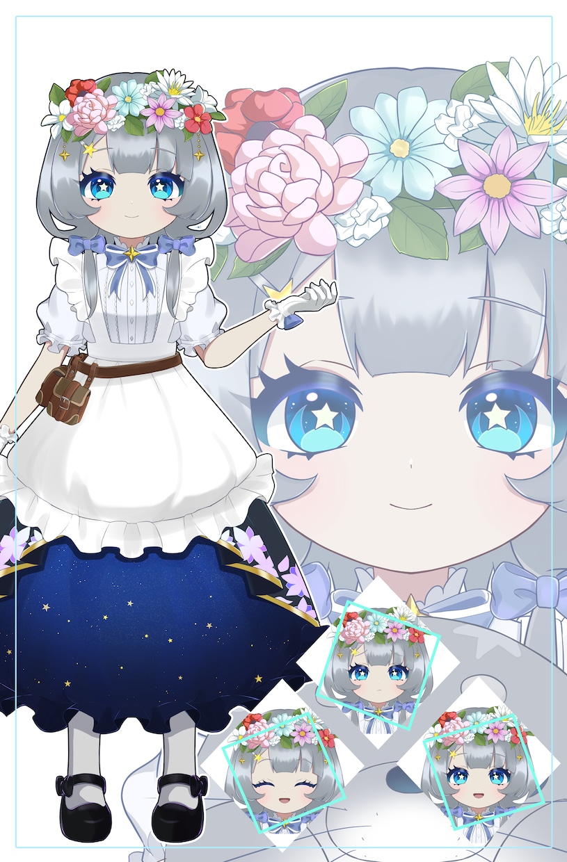 アニメ塗りで親しみやすいVtuberを作ります ふわふわもちもちの愛らしいキャラクターが得意です。 イメージ9