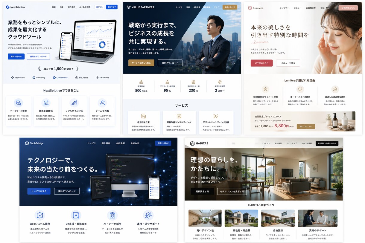 丸投げ歓迎。ゼロから成果につながるLP制作します イメージだけでOK、すべて形にします　お問い合わせください イメージ2