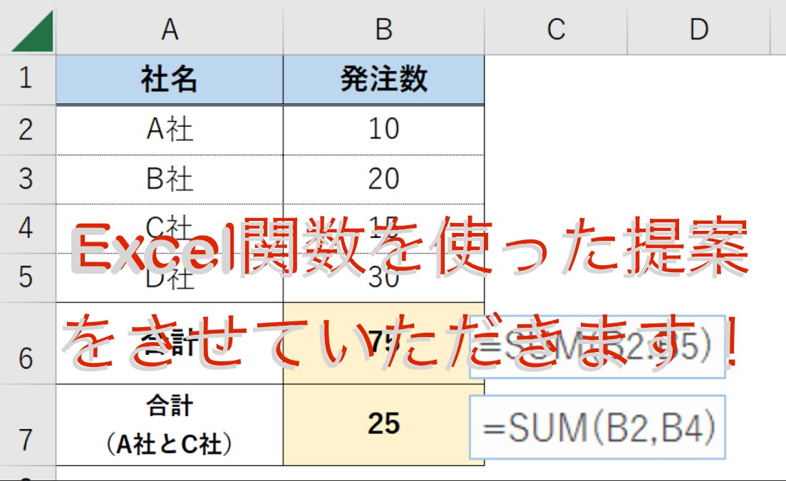 関数で効率化をお手伝いします エクセルの関数での効率化お手伝いします。 イメージ1