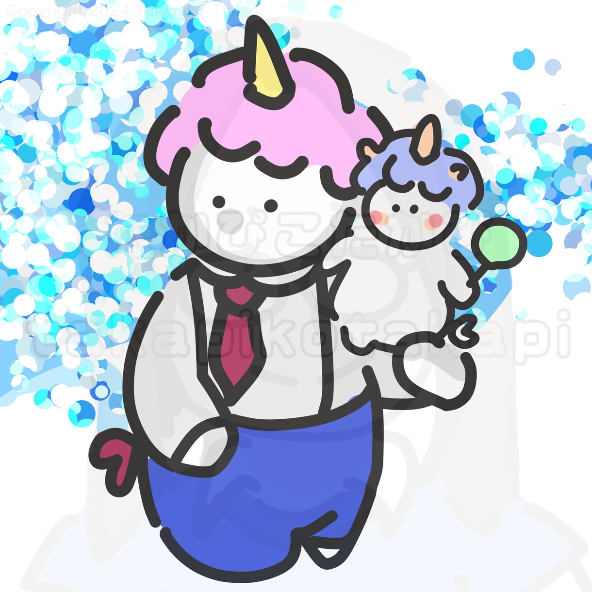 ゆるふわシンプルなデフォルメアイコンを描きます ゆるふわデフォルメしたシンプルなアイコン描かせてください イメージ1
