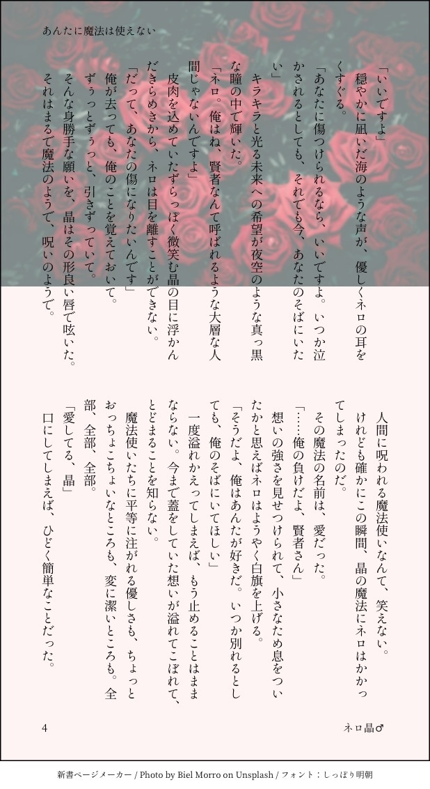 なんでも恋愛小説書きます BLGL男女カプなんでもありの恋愛小説&夢小説書きます！ イメージ5