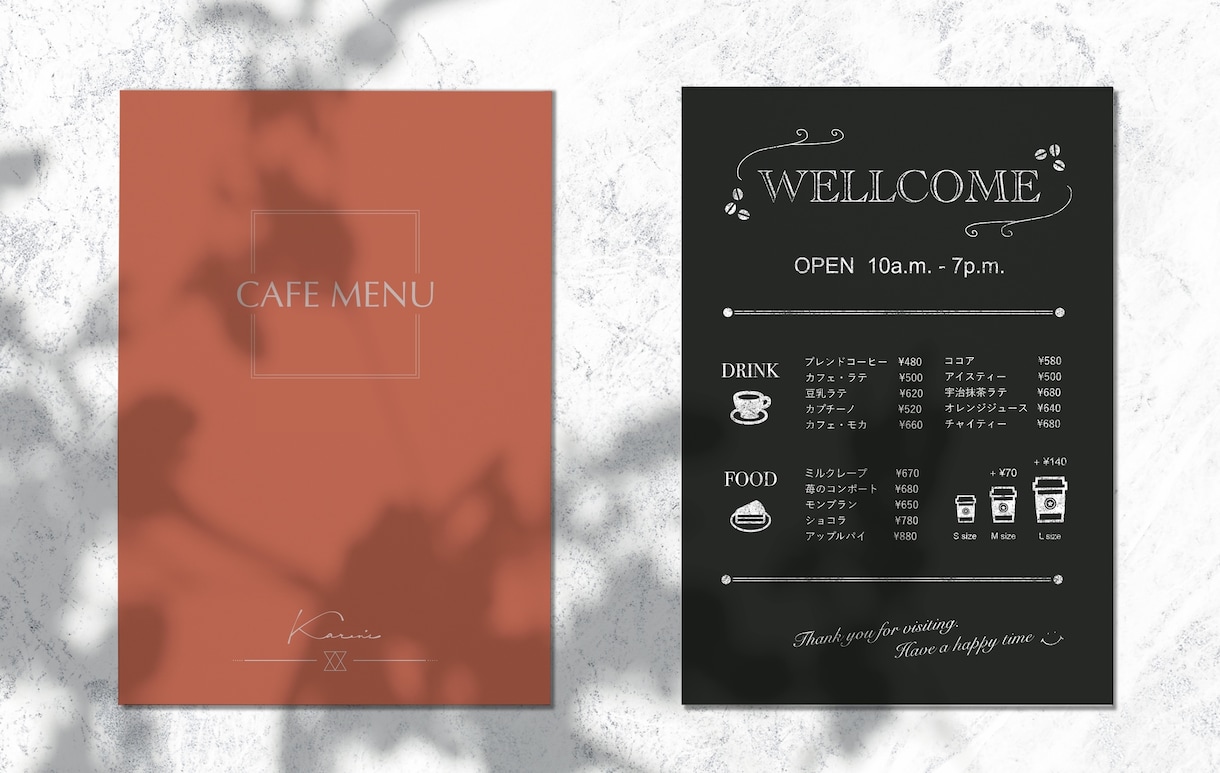 イラスト化無料｜黒板風メニュー表・POP制作します カフェ、レストラン、居酒屋、バル…お店の雰囲気に合わせます！ イメージ4