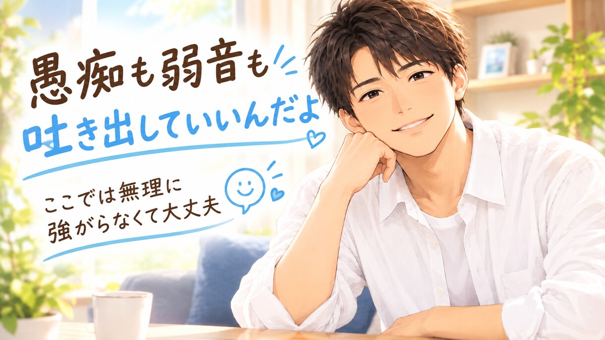 弱音や愚痴も、すべて受け止めます 毎日頑張っているあなた。弱い自分をさらけ出してください イメージ1