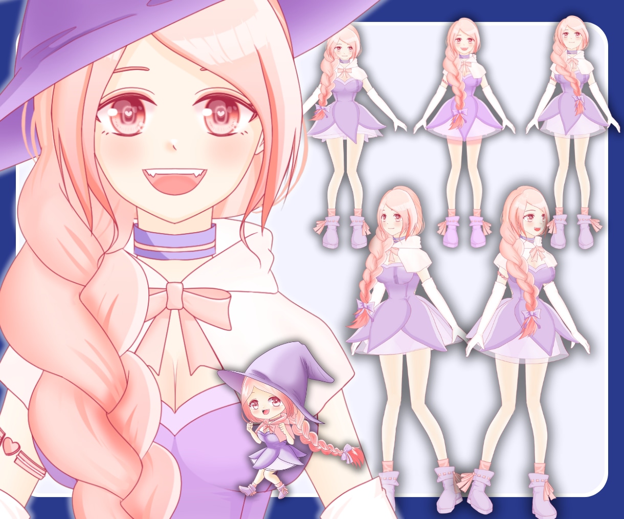 高稼働モデリングVtuberに！✨全行程対応します VTuber/Live2d/モデリング/立ち絵/パーツ分け！ イメージ2