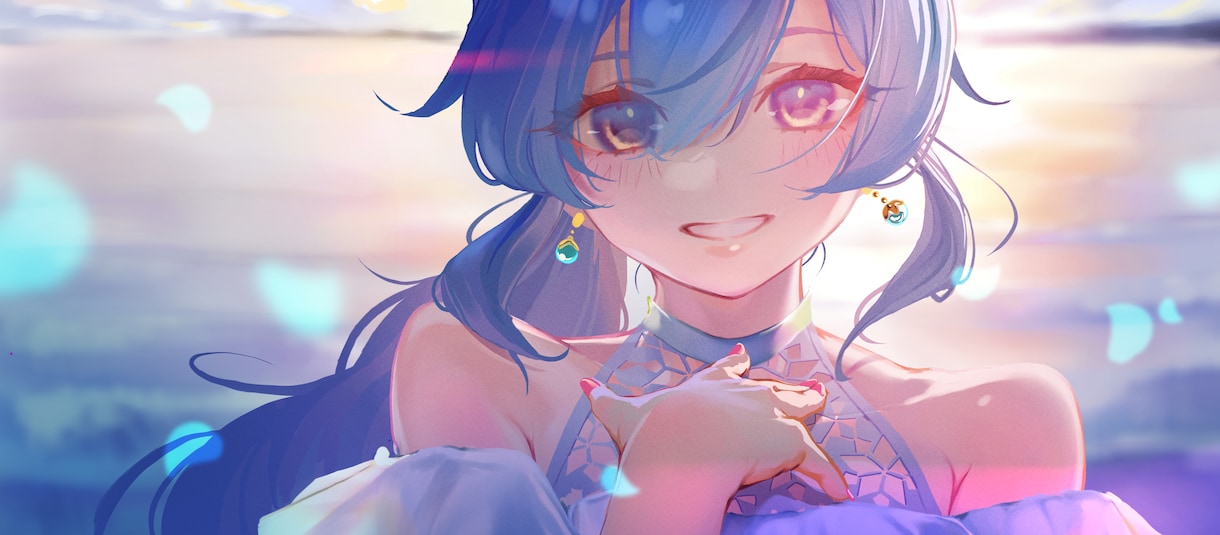 あなたがイメージする世界をイラストにします 背景ありの一枚絵、キャラクターデザインも対応 イメージ2
