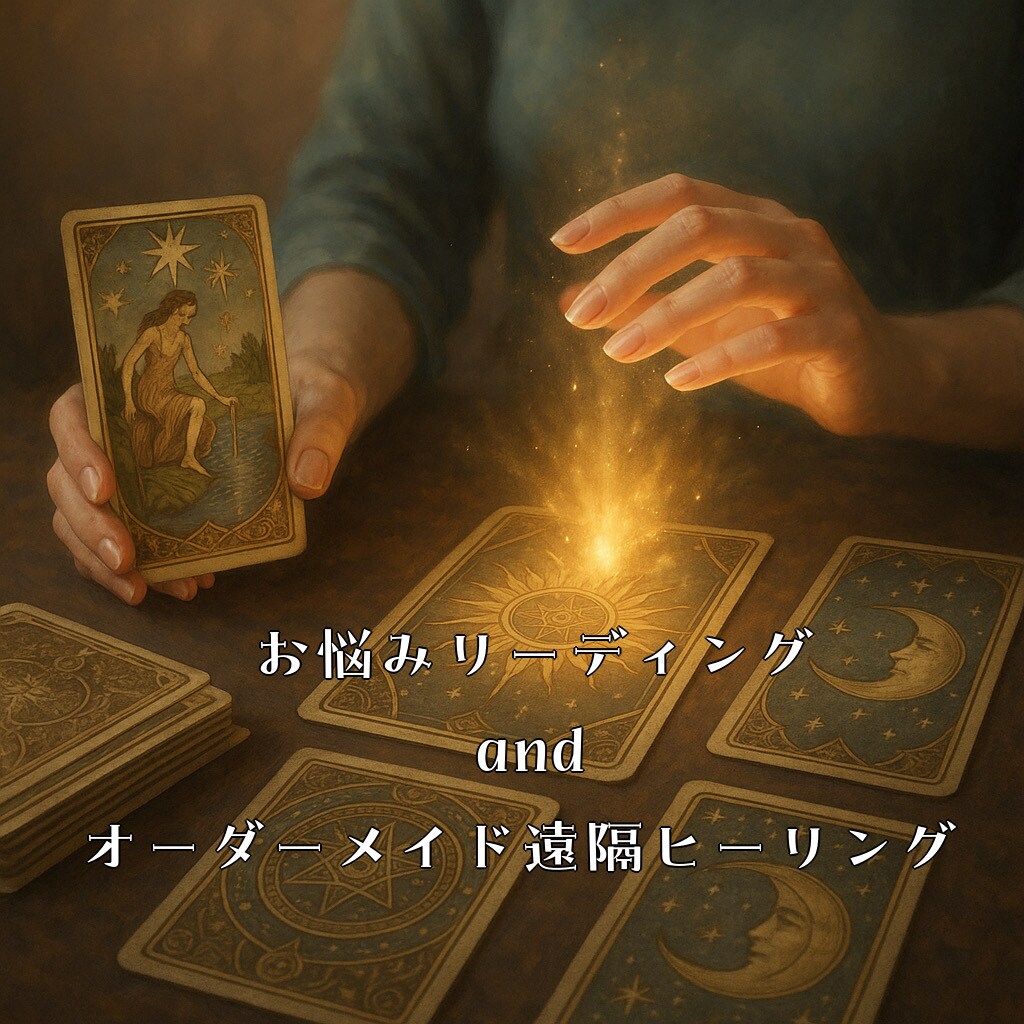 お悩みに合わせてリーディング&ヒーリングします 占いで進むべき方向を見つけ、ヒーリングで踏み出す力を整える イメージ1