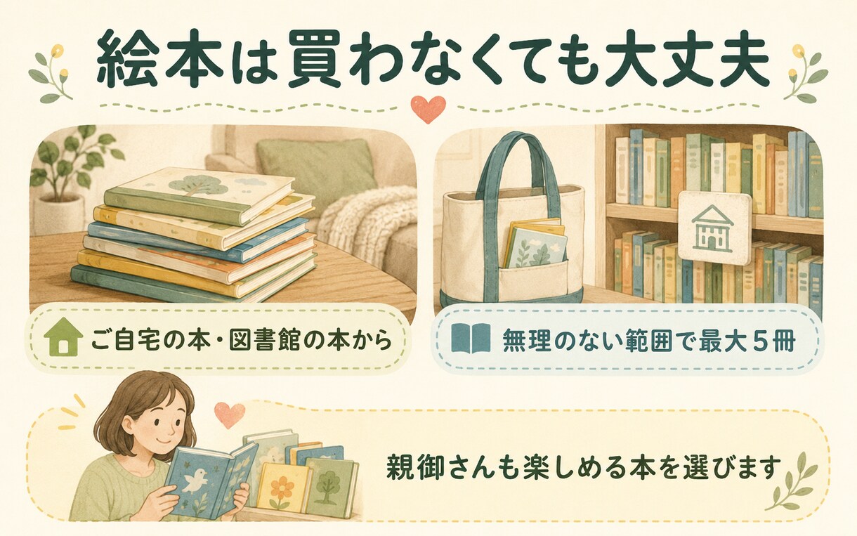 発語が気になる親御さんのお話を伺って一緒に考えます 絵本や日々の様子から親子に合う関わり方を一緒に探します イメージ4