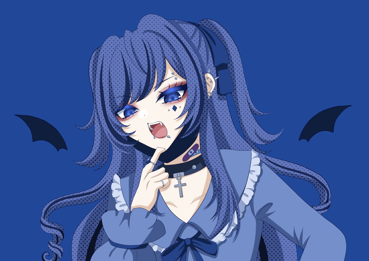 歌ってみたイラストや、表情差分など描きます 絵柄や塗り方、細かいご要望があるイラストも受け付けます！ イメージ1