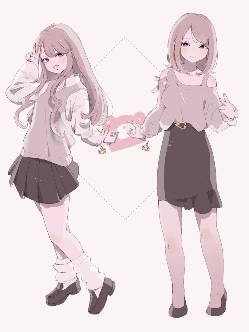 等身イラストをお描きします 4～7頭身くらいの女の子のイラストを描きます イメージ2