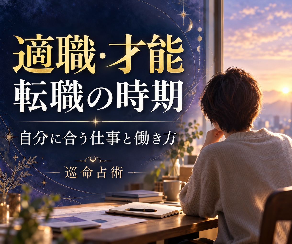 24h内｜適職・才能と転職時期、仕事の悩み占います 自分に合う働き方と、今の職場・転職・副業の選択を読み解きます イメージ1