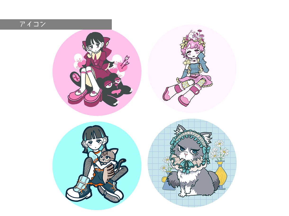 サムネイル等！ポップなイラスト制作します 用途に合わせて丁寧対応！グッズ・配信・Webで使えるイラスト イメージ4