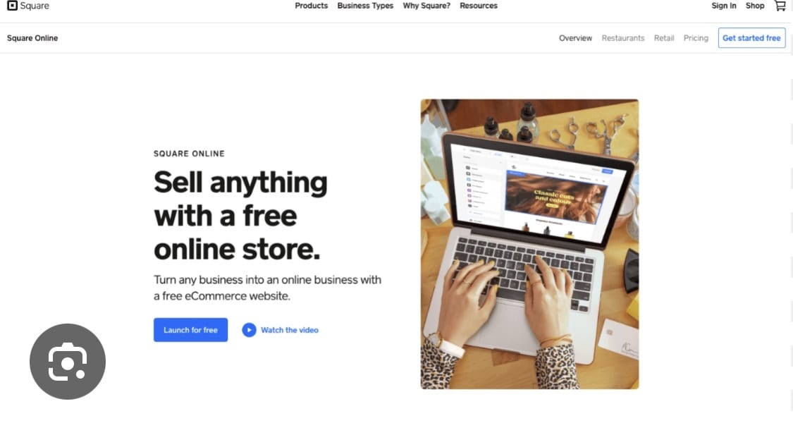SQUAREオンラインビジネスサイト作ります 無料でオンライン販売が始められます。 イメージ2