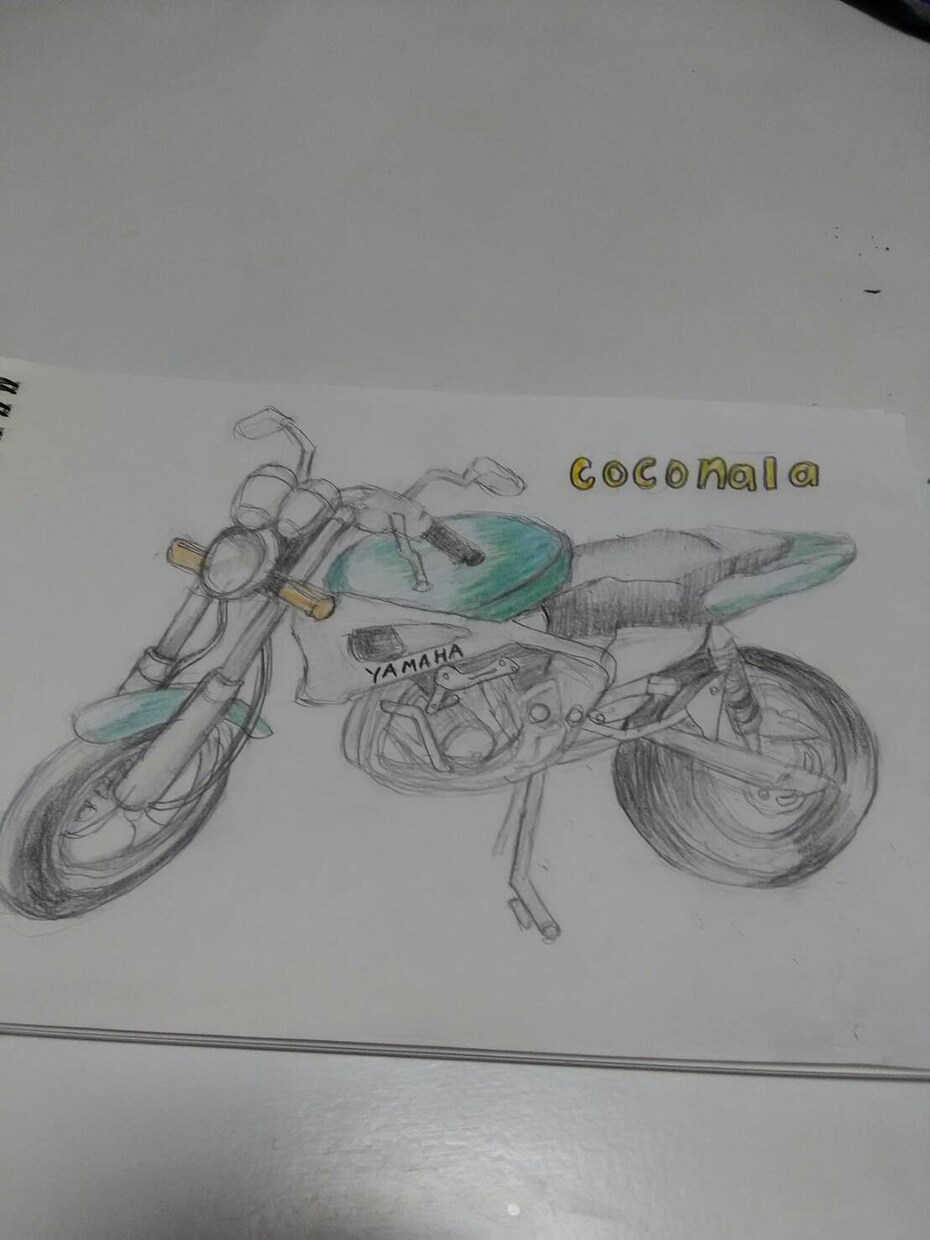 バイクの絵を描いてみたので評価お願いします 是非描いてほしいものがあるあなたへ イメージ1