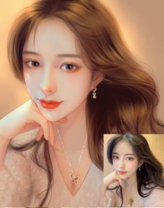 綺麗なリアル似顔絵/実写SNSアイコンを描きます 写真を元に似顔絵/受付画面、ご自身を更に魅力的に表現します イメージ5