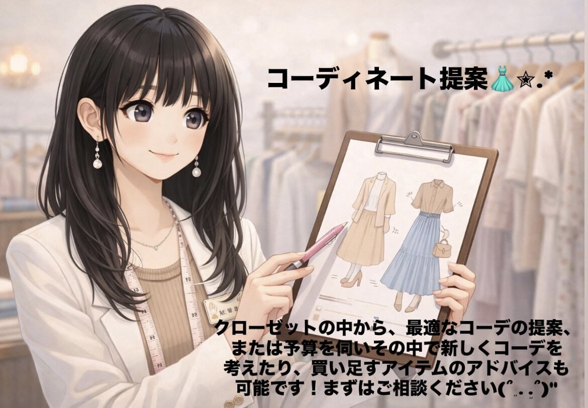 コーディネート提案します ご要望に合わせて元アパレル店員がコーディネートを考えます イメージ1