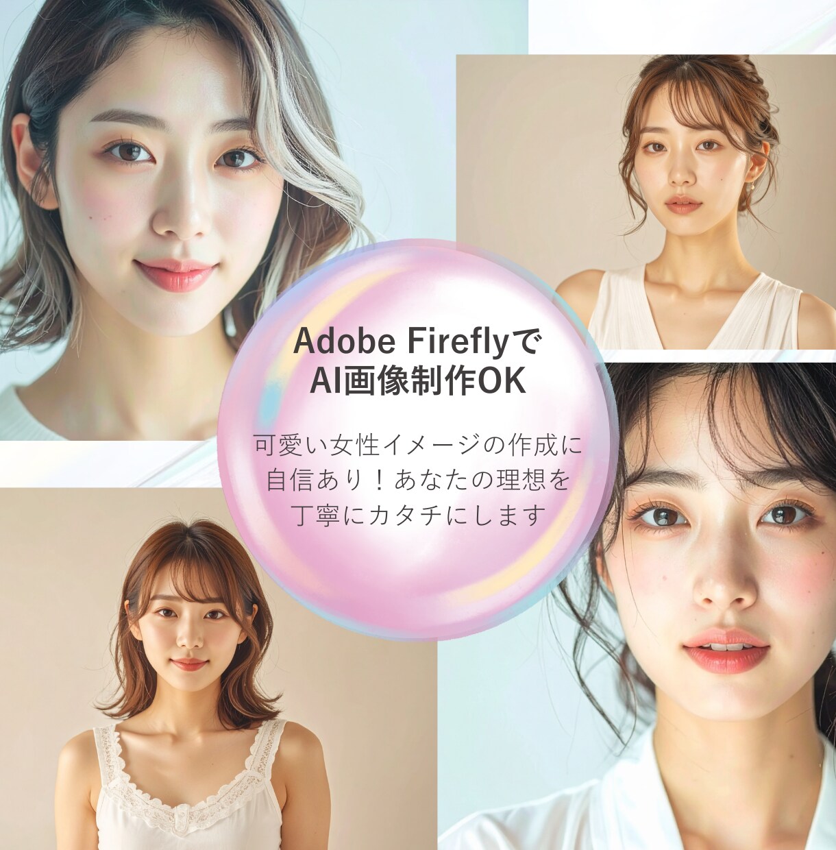 女性向けの画像制作、デザイン制作いたします やわらかな色合いで女性の「伝えたい」をカタチに イメージ2