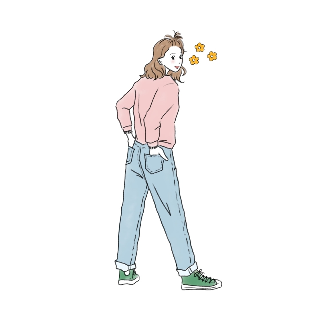 ふんわり感溢れるシンプルイラストお描きします 【背景カラー、文字入れ追加料金なし】 イメージ6