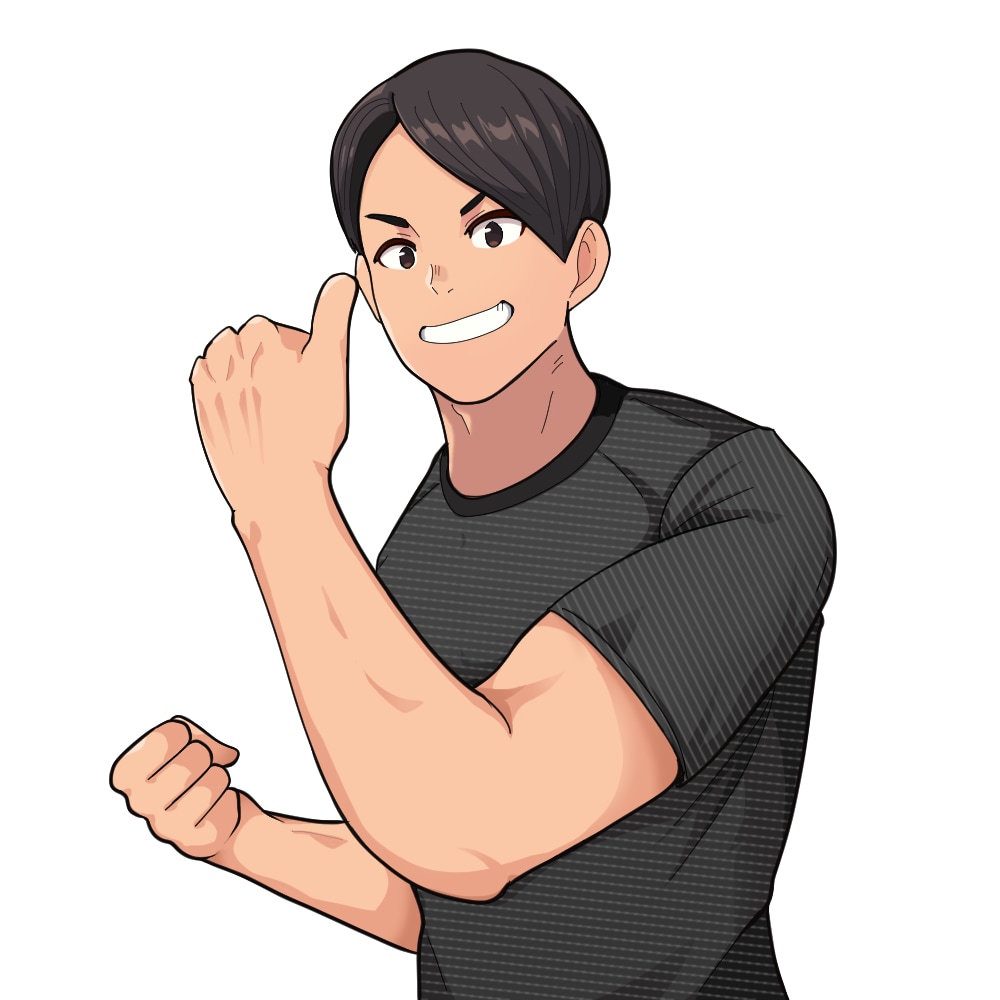 筋肉質！マッチョ！なキャラクター描きます アイコンや観賞用！筋肉フェチな方にオススメ！！ イメージ3