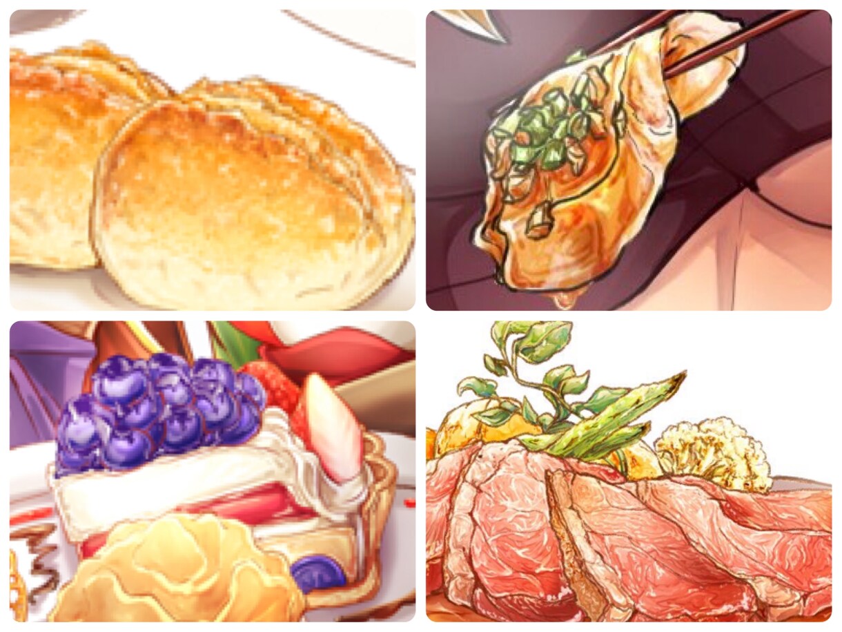 動画の挿絵やメニューに！食欲そそるゴハン描きます どんな料理も思わず食べたくなるアニメタッチの料理にします！ イメージ9