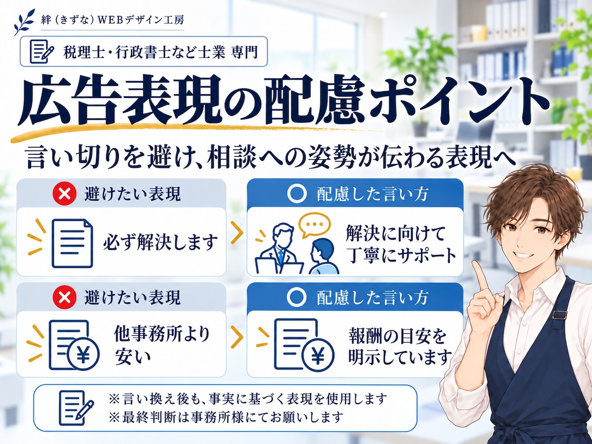 税理士・行政書士など士業専門のLPを作ります 相続・補助金などテーマ別LP｜広告規程に配慮・丸投げOK イメージ6
