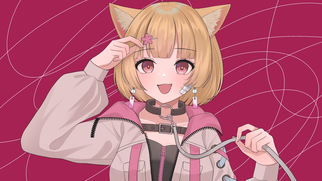 歌ってみた・オリジナル曲の一枚絵イラスト描きます かわいいキラキラした絵柄で描きます！レイヤー分け可能！ イメージ5