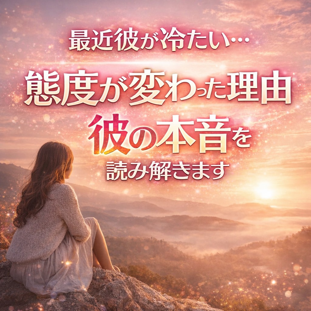 彼の態度が変わった理由と本音を今すぐ読み解きます その不安、今日で終わらせます、未来を明るく照らす イメージ1