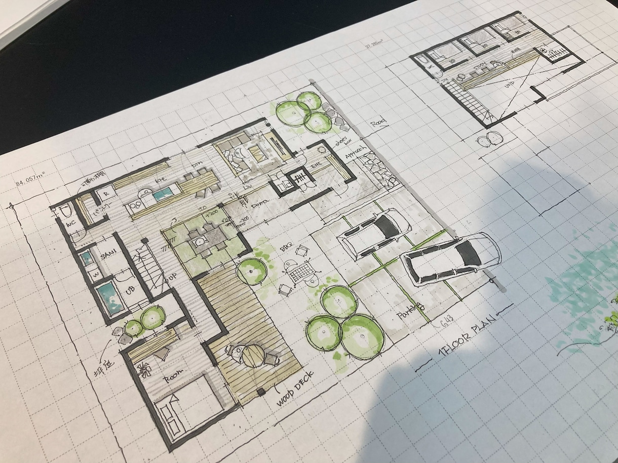 一級建築士が【目を惹く】プロ仕様手書き図作成します つい眺めてしまう図面で注目度UP。WEB・マイソクにどうぞ イメージ3