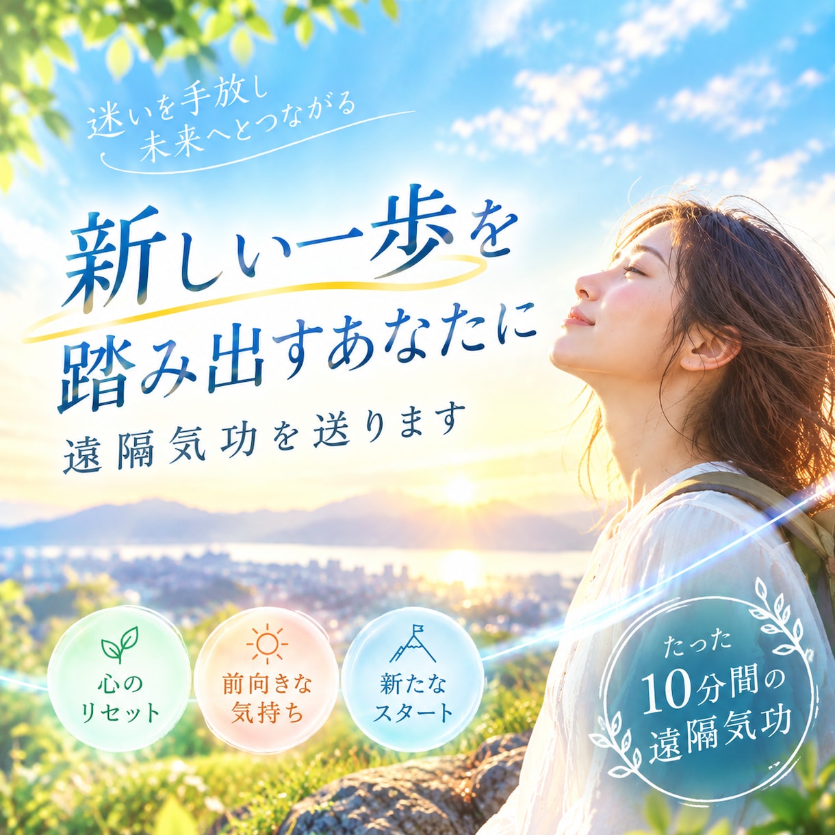 新しい一歩を踏み出すあなたに遠隔気功を送ります 迷いや不安を抱えるあなたに、心を込めた遠隔気功を イメージ1