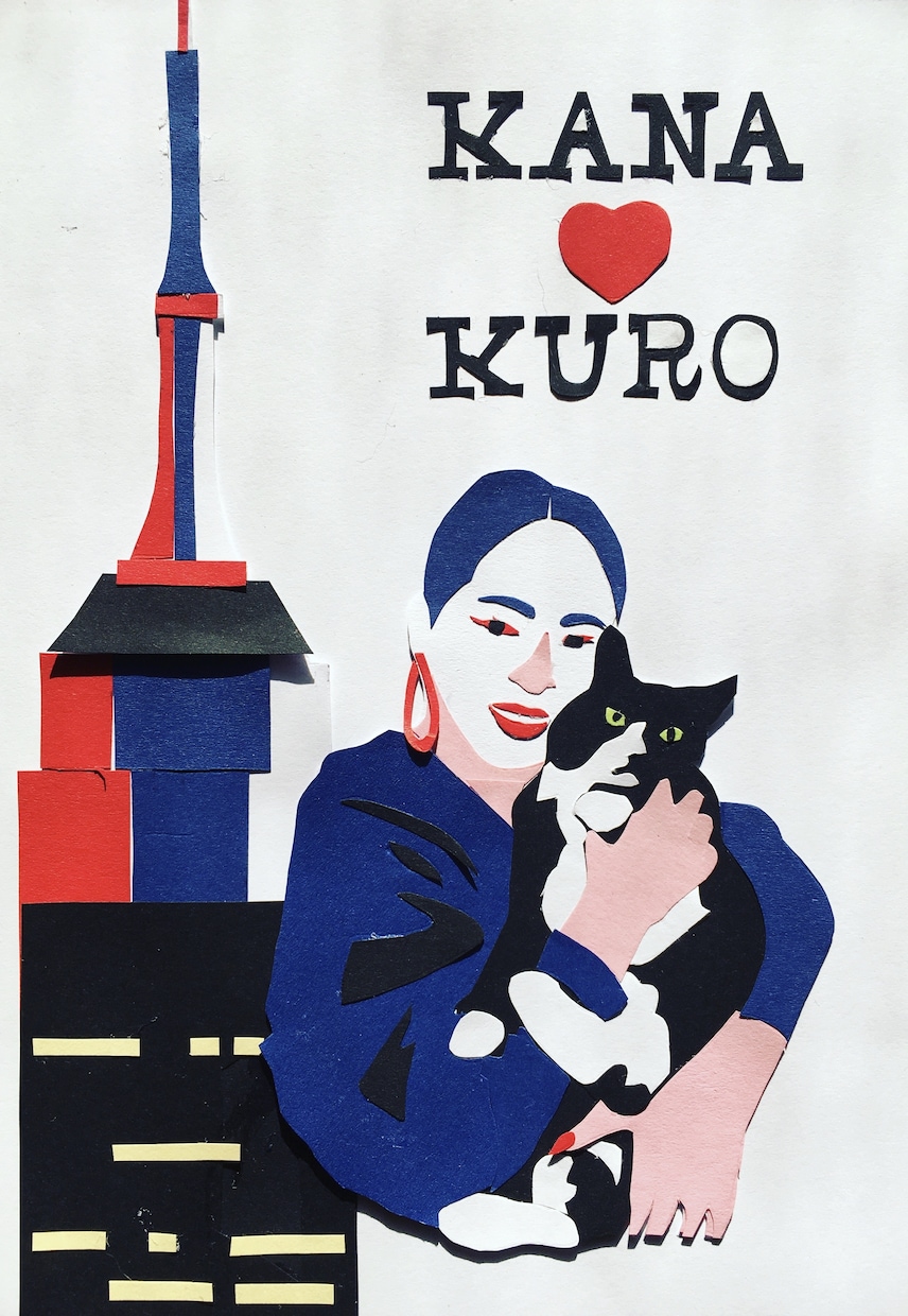 可愛い愛猫・犬のペットポートレイト作成します 切り絵で完全オリジナル！愛ペットとのポートレイト作成します！ イメージ9