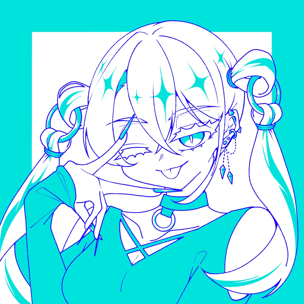 11/30まで期間限定価格でイラスト描きます シンプル可愛い！線画アイコンはいかがでしょうか？ イメージ8