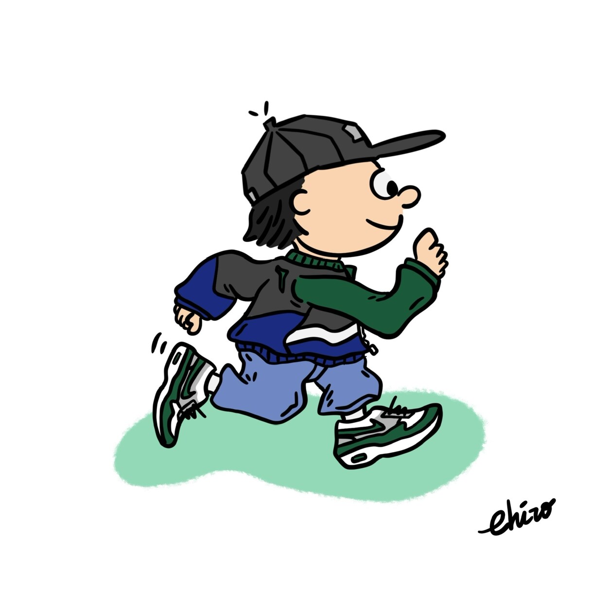 カートゥーン風で可愛いイラストを作成します あなたの普段のコーデをカートゥーンキャラクター風に描きます！ イメージ1