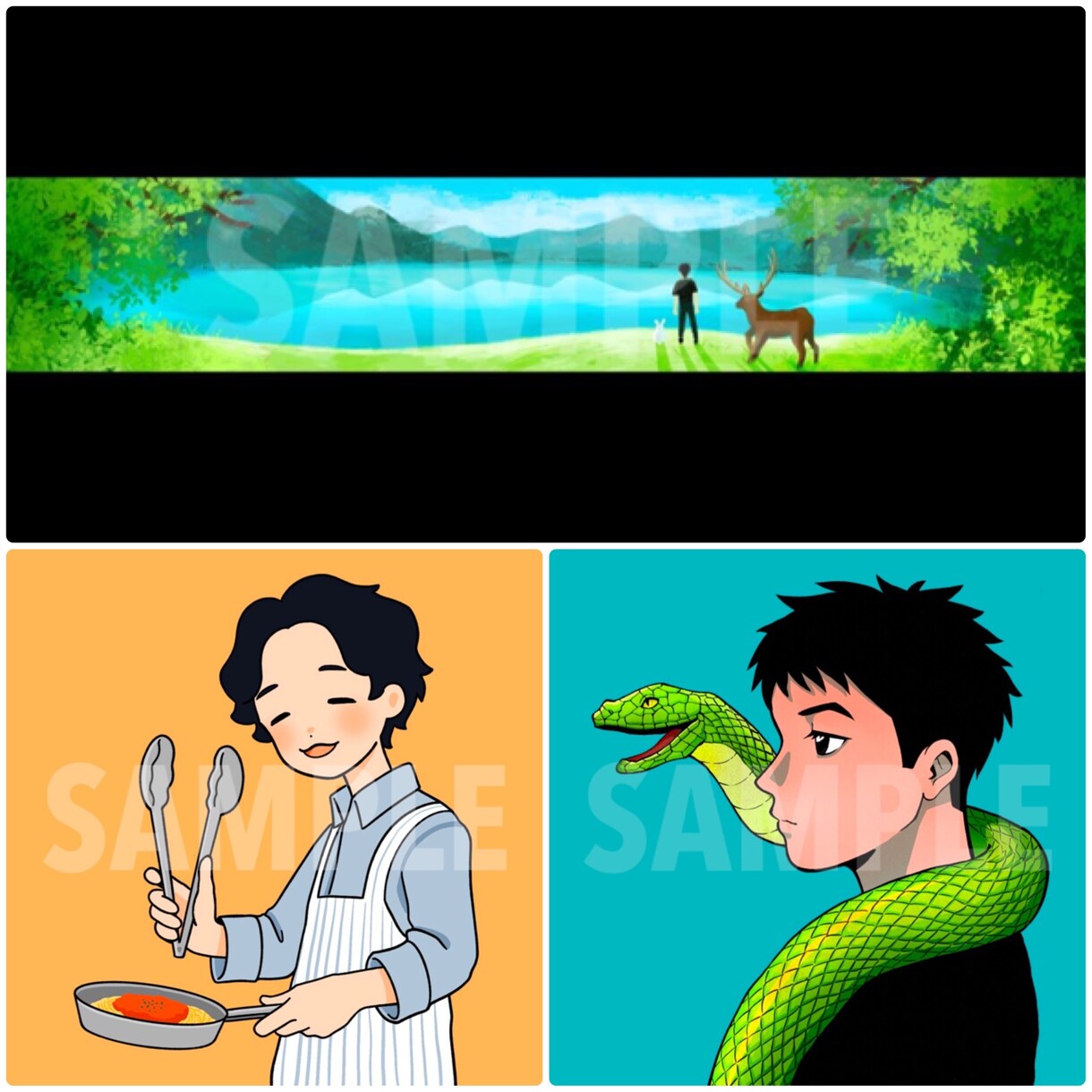 ポップで可愛いアイコンイラスト描きます 人物・動物のゆる～いイラストならおまかせください！ イメージ6