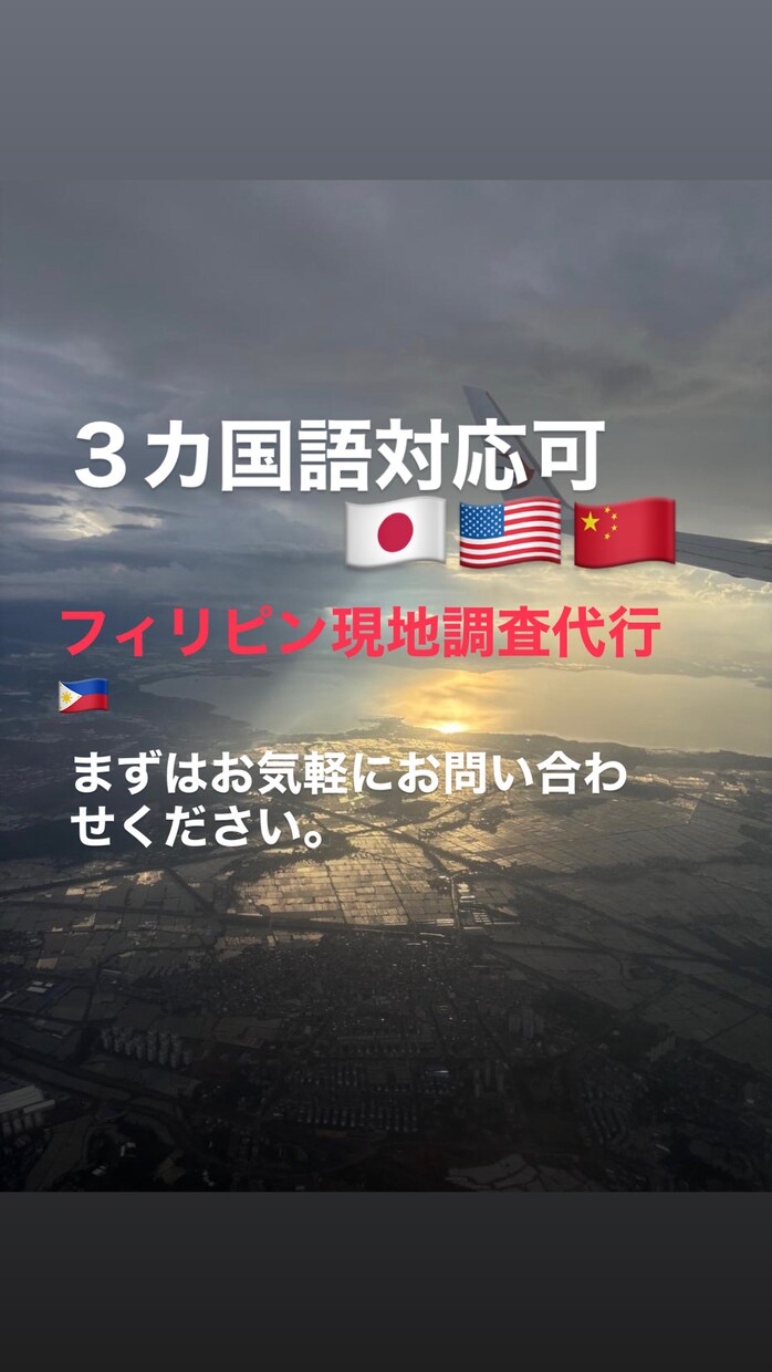 フィリピン現地調査代行！3ヶ国語で徹底リサーチます 【3/14迄】現地学生・華僑ネットワークを活かした独自調査 イメージ1