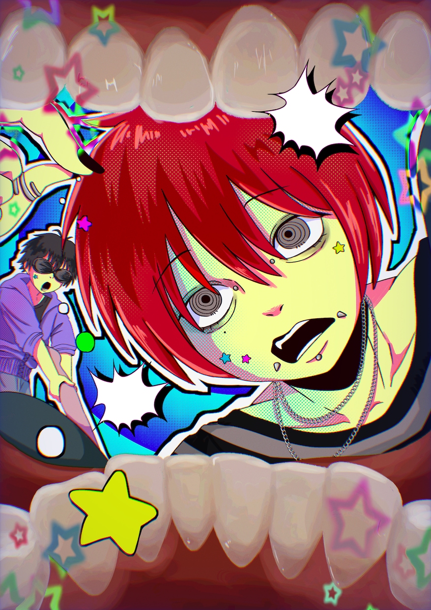 ポップ画風な1枚絵を描きます 鮮やかな色合いと勢いのある構成で誰よりも目立つ1枚に イメージ3