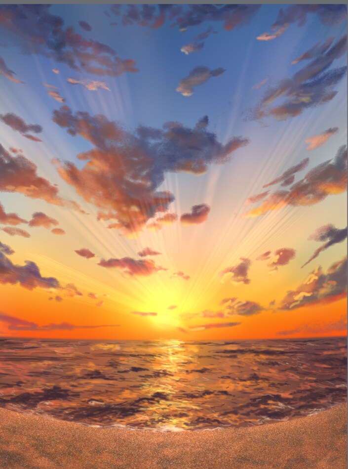 一枚絵お描きします 背景含め透明感のある綺麗な絵を提供します イメージ1