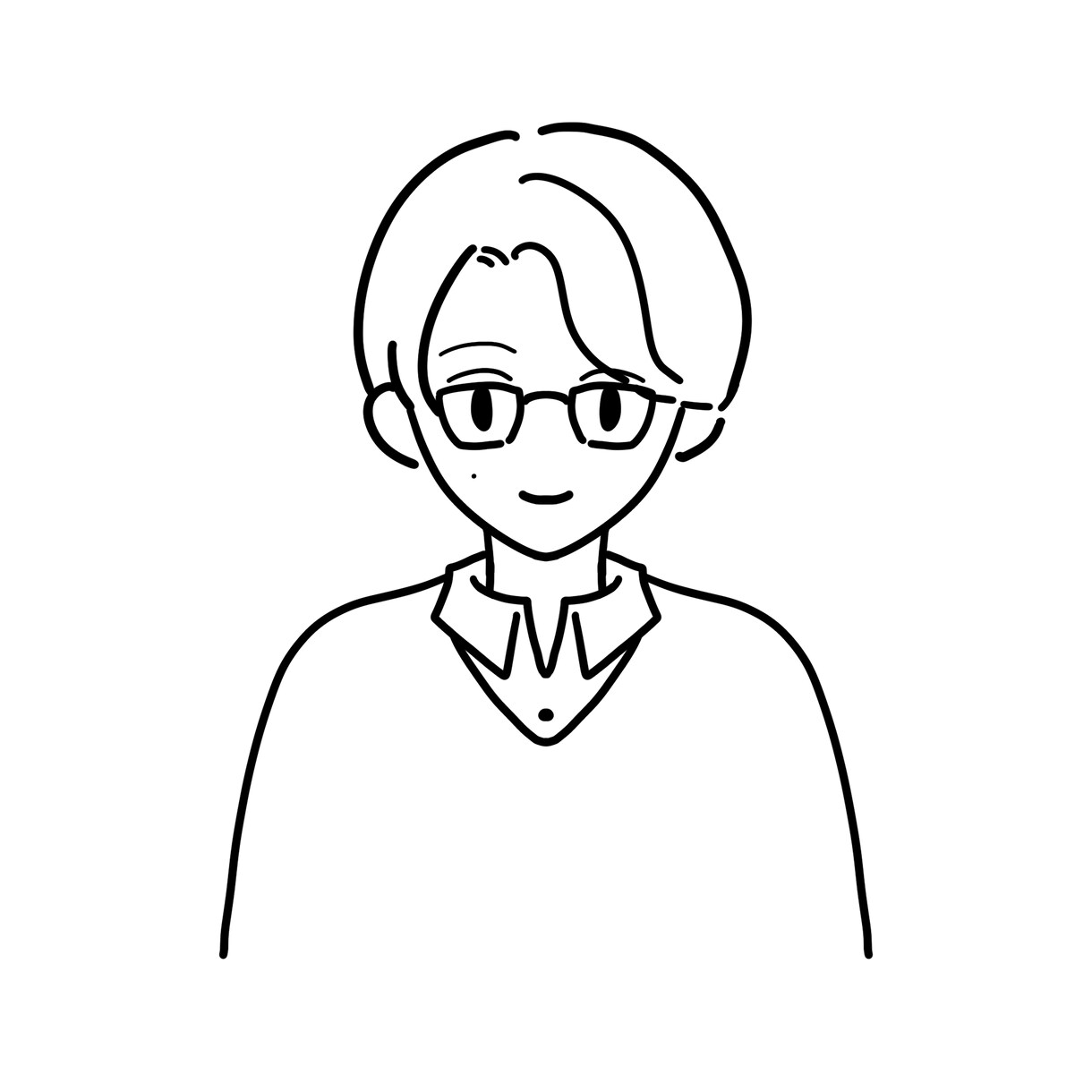 シンプルな人物のイラスト描きます アイコンやヘッダーなどにもどうぞ イメージ7