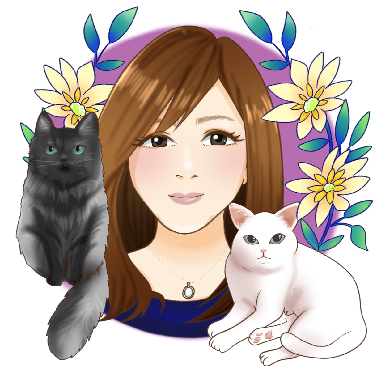 ねこちゃんの絵かわいく描きます プレゼント、記念に！低価格で猫イラスト提供 イメージ3