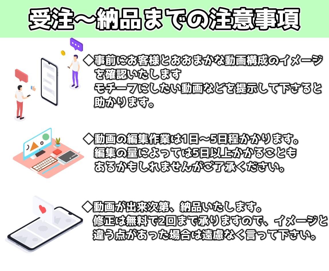 激安！高品質！動画の編集代行します どんなジャンルでもOKです！小学生からの経験を活かします！ イメージ2