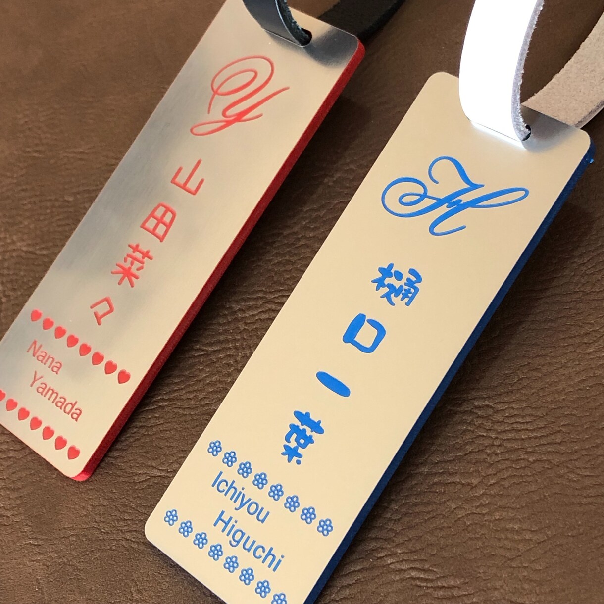 イニシャルタグ ネームプレート作製致します ロゴマークのようなイニシャル〜ブランドタグみたいでカッコイイ イメージ6