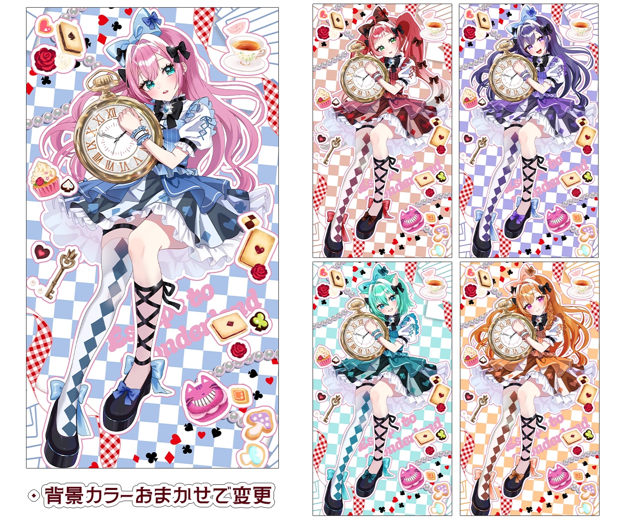 最短当日！IRIAM対応◎アリス立ち絵描きます 配信にも！不思議の国のアリス♡立ち絵を即納でお書きします イメージ8