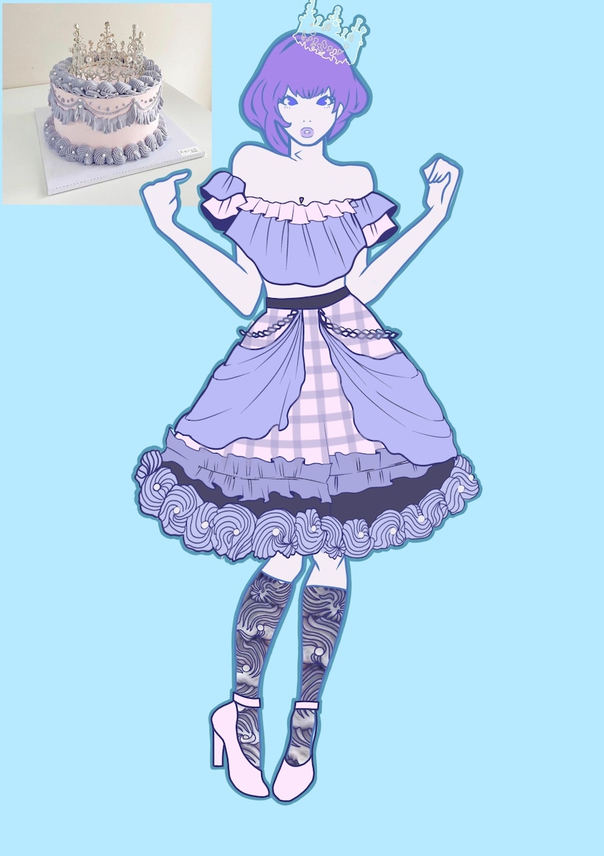 アイドル、コンカフェ衣装デザインします あなただけのかわいいデザイン考えます イメージ2