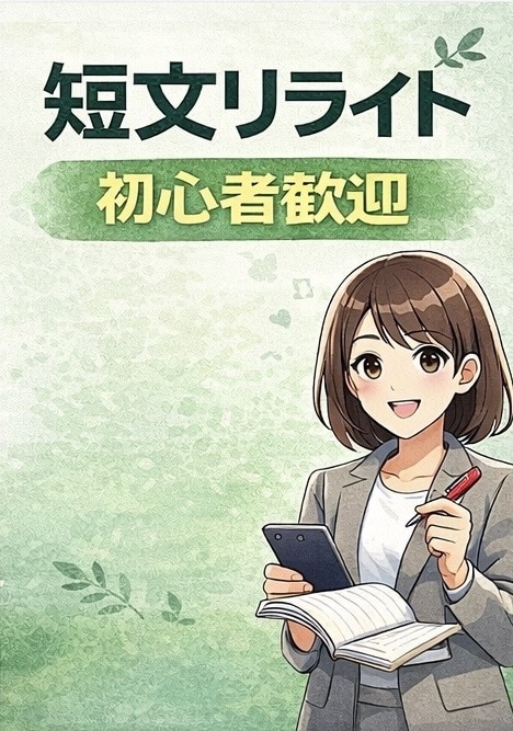 初心者歓迎｜短文リライトします 写真者でも安心して依頼可能です イメージ1