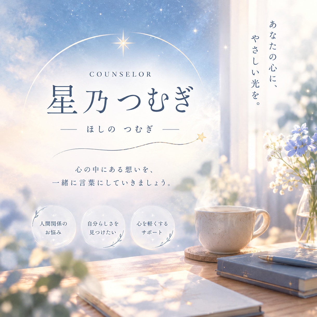 あなたのお話を聞きます じっくり文字でお話したい方向け イメージ1