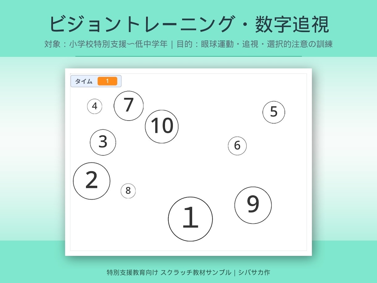 特別支援の子に合うScratch教材を制作します 一斉教材では届かない子のための、オーダーメイド教材 イメージ6
