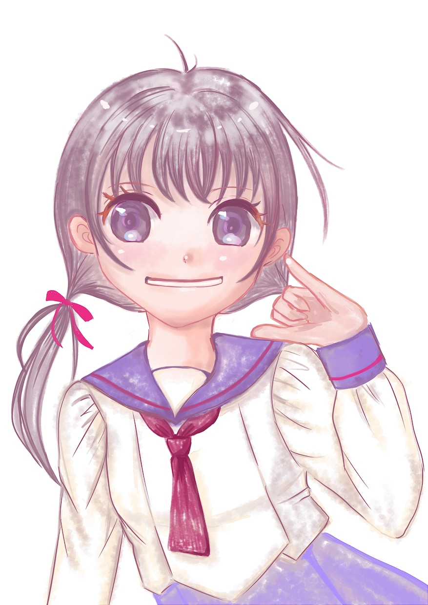 女の子イラストをお描きします 可愛く元気な女の子が得意です。 イメージ3