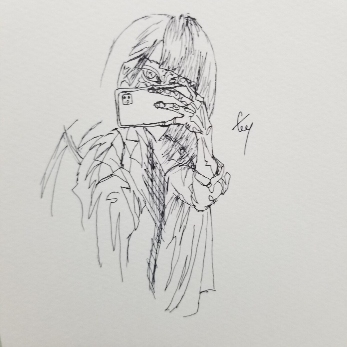 似顔絵、イラストを描きます デッサン、ペン画、シンプルタッチ。 イメージ4