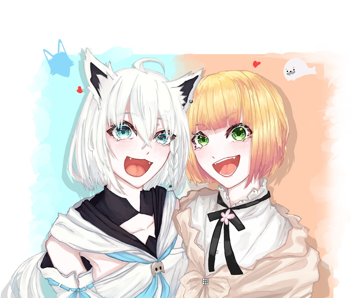 1枚絵、夢絵、キャラクターデザインなどを提供します かわいい女の子、綺麗な女の子、かっこいい男の子を描きます！ イメージ3